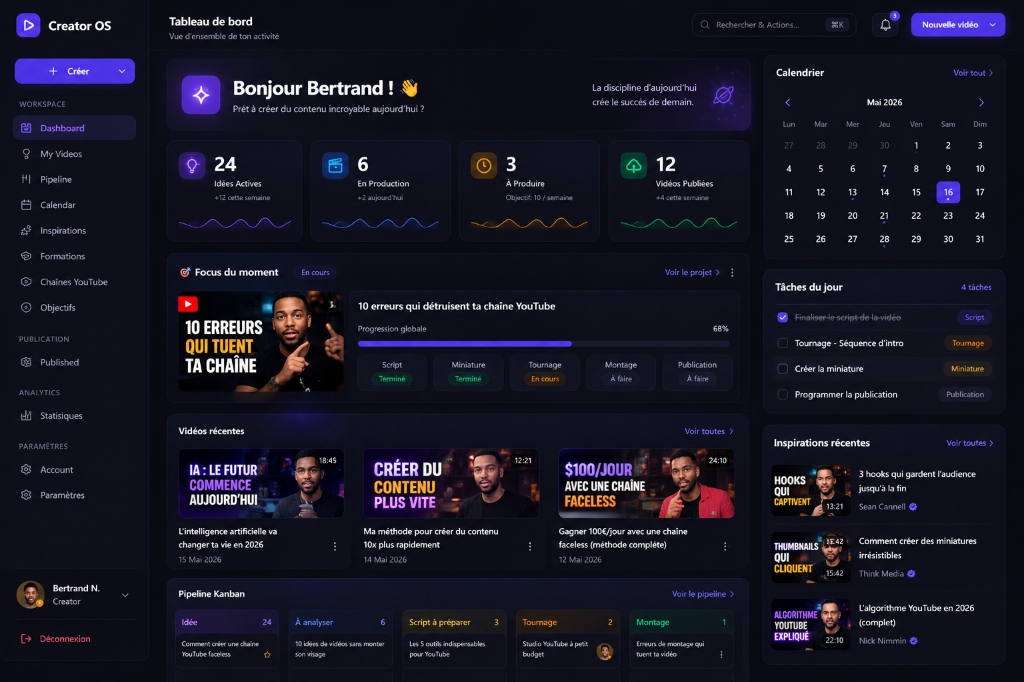 Creator OS - Dashboard